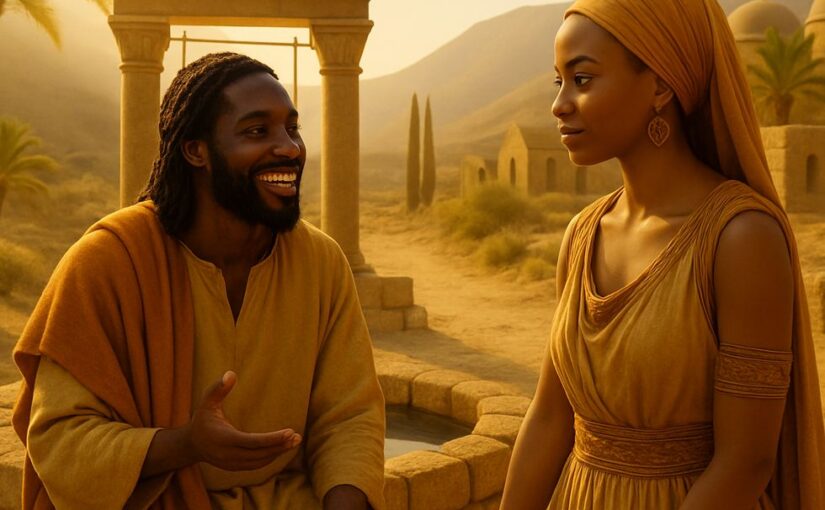 Jesus und die Samariterin: Er bietet lebendiges Wasser